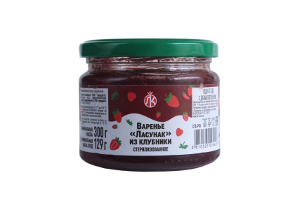 Варенье "Ласунок" из Клубники Стерилизованное (300 г.)